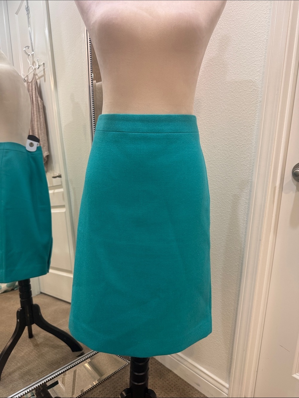 J. Crew Teal A-Line Skirt